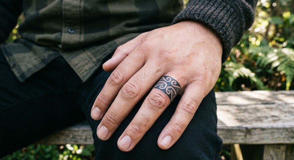 tatouage bague maori