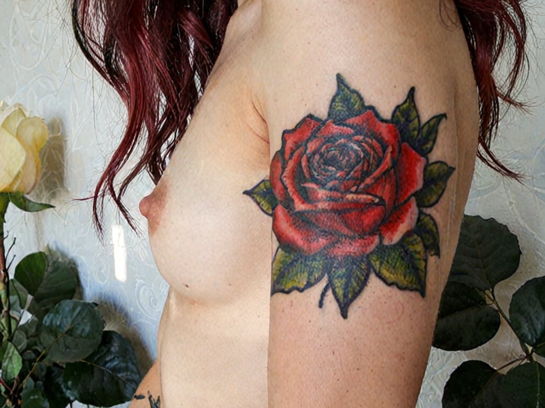 tatouage bras femme couleur